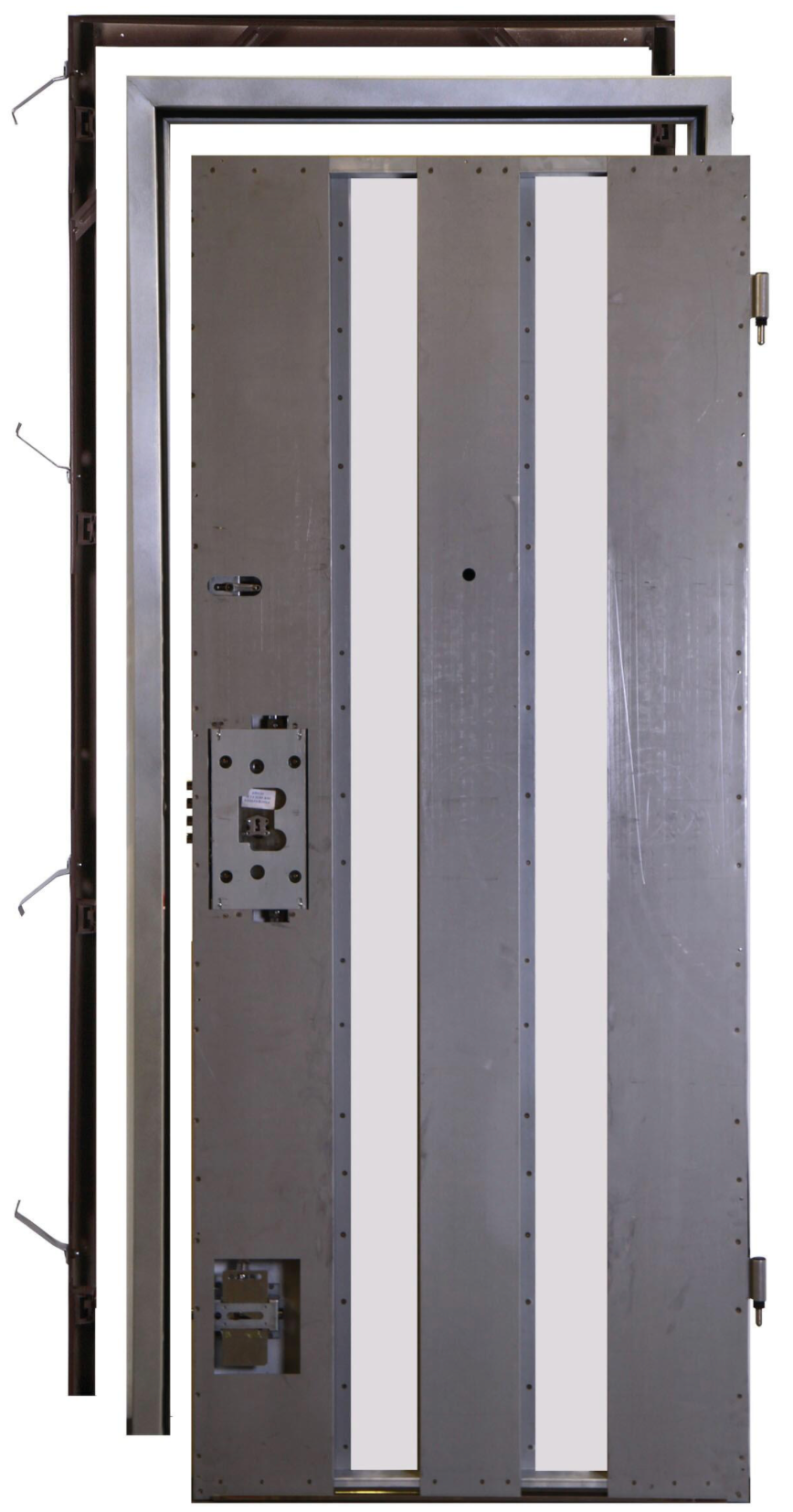 Security door frame/structure 203 × 80 cm – right – for panel covering