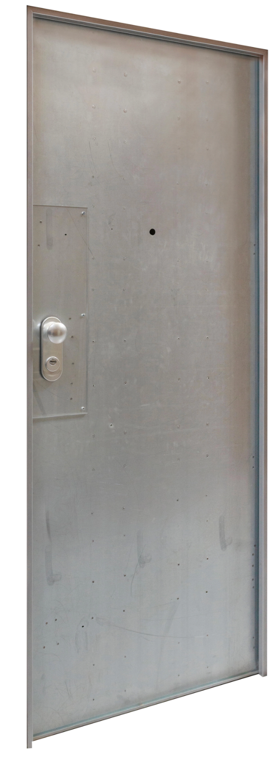 Security door frame/structure 203 × 80 cm – right – for panel covering