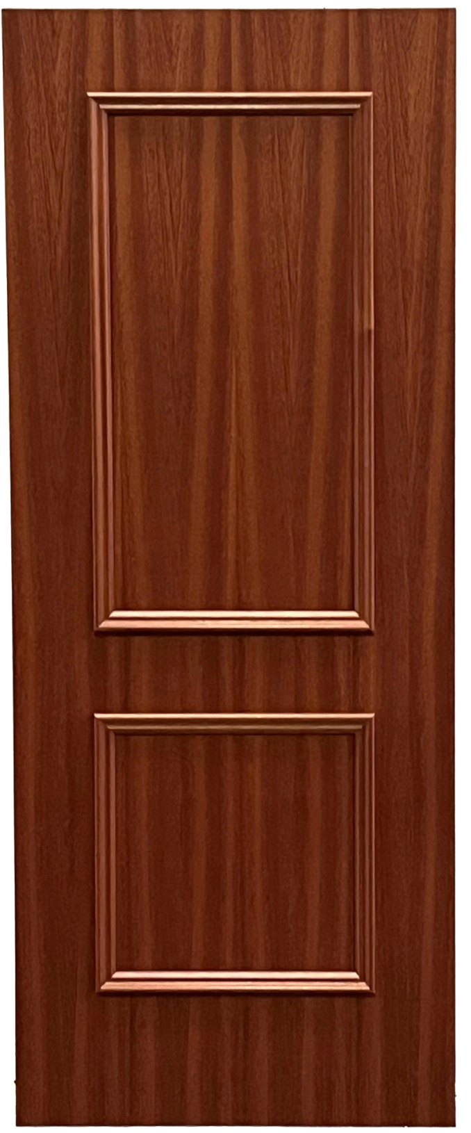 Exterior cladding panel for security door – Sapelly veneer – 2 panels (exterior)