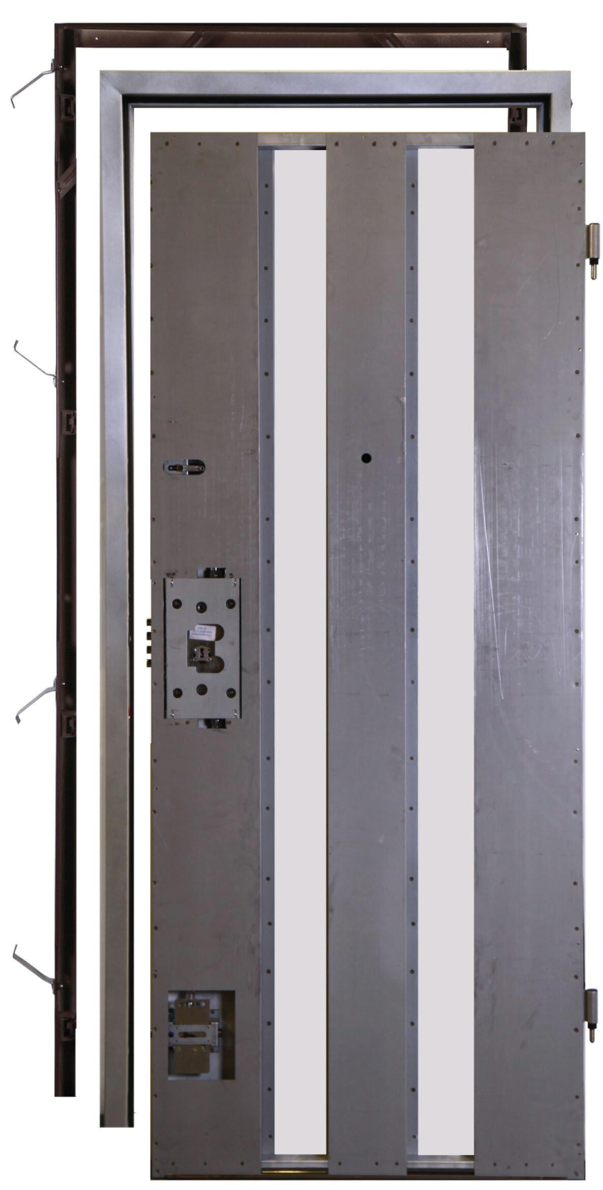 Sparta 5 left-hand security door blank – steel, 203x80 cm