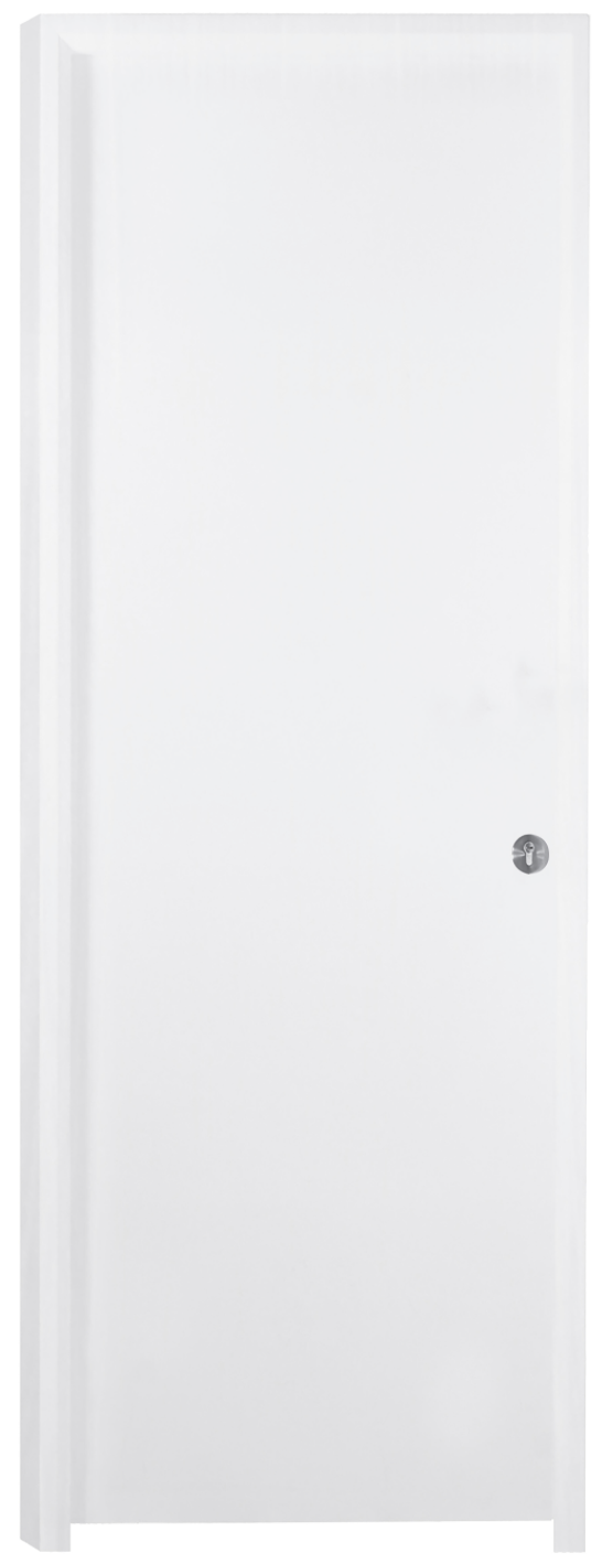 Gepanzerte Eingangstür Sapelly / Weiß – Links angeschlagen. 205,4 × 80,6 cm