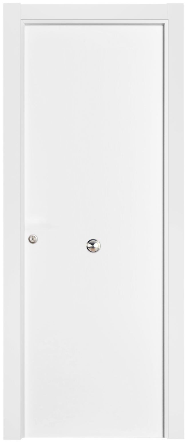 White armored entrance door – right-hand opening direction