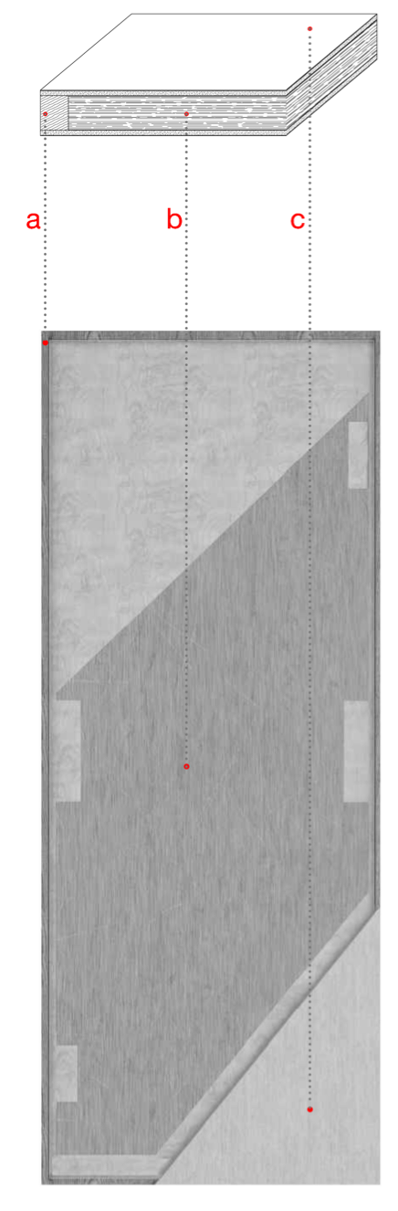 Blanco gepanzerte Eingangstür – Links angeschlagen