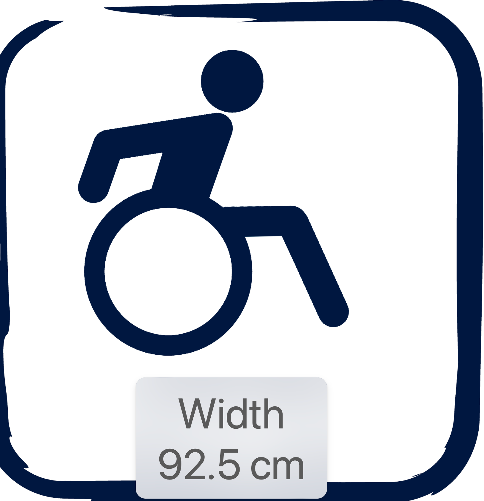 Block interior door, melamine white, 72.5 cm – solid door – left-hand hinge