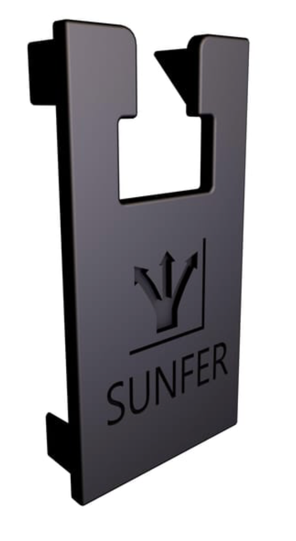 Tapa Lateral Negra for Profile G1 Sunfer – Side End Caps – 40 pieces – Plastic – Black