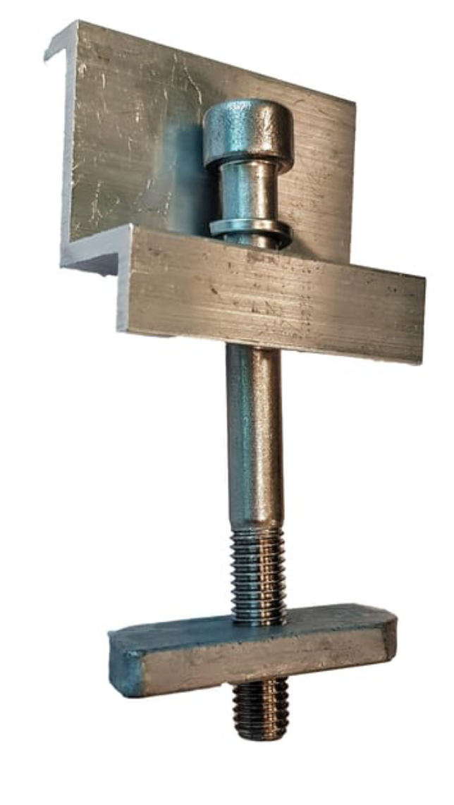 Presor Lateral 30 mm Solarbloc – End clamp set for solar modules – 2 pieces – Aluminum / Stainless steel