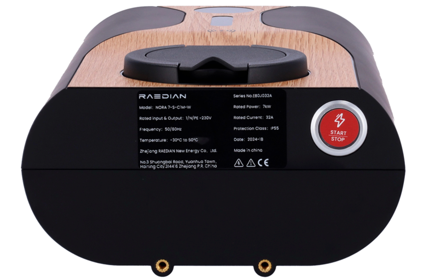 Tragbares EV-Ladegerät – 7.4 kW – Monophasig – Typ 2 – IP65 – mit Transporttasche