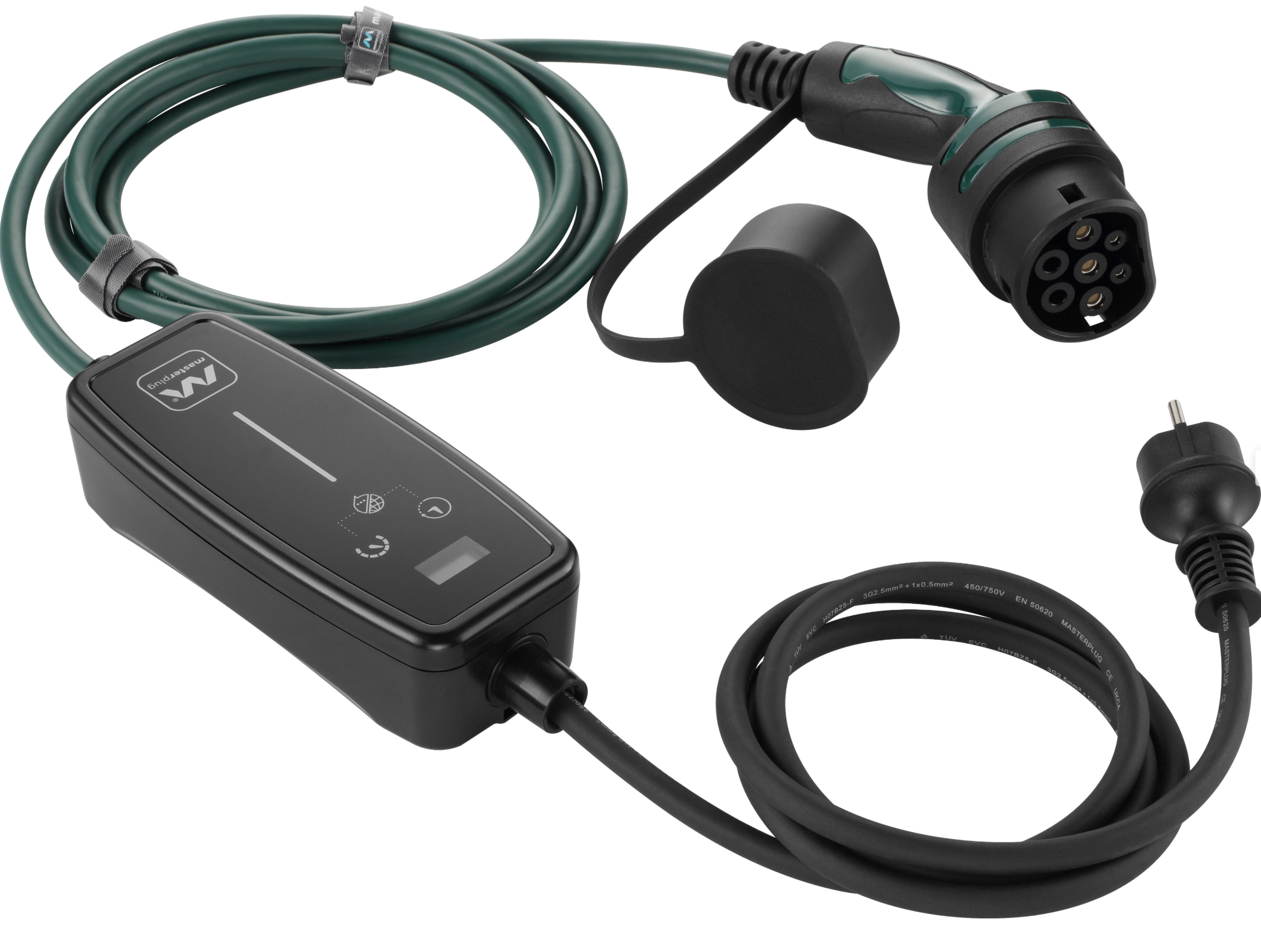 Tragbares EV-Ladegerät – 3.6 kW – Monophasig – Typ 2 – IP65 – mit Tragetasche