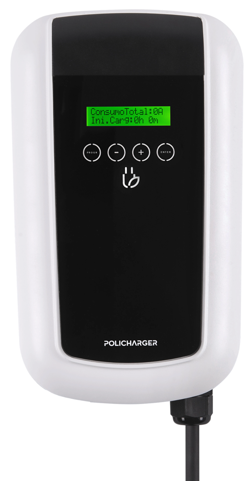 Policharger ON-T23 – EV-Ladestation – 22 kW – Dreiphasig – Typ 2 – WLAN – IP65 – Schwarz