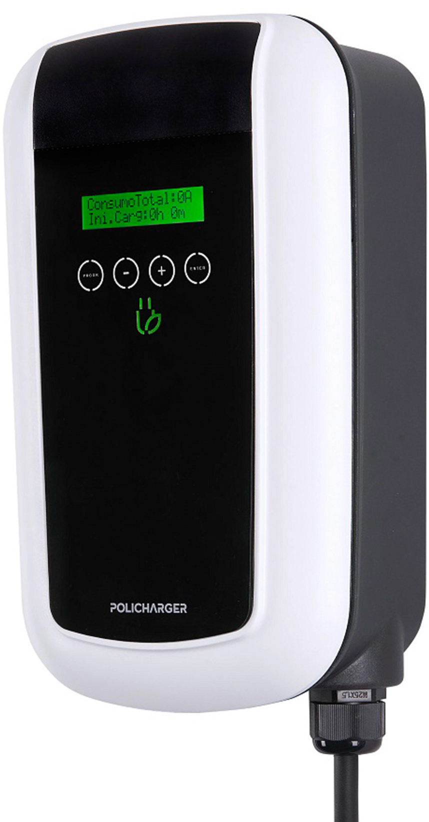 Policharger ON-T23 – EV-Ladestation – 22 kW – Dreiphasig – Typ 2 – WLAN – IP65 – Schwarz