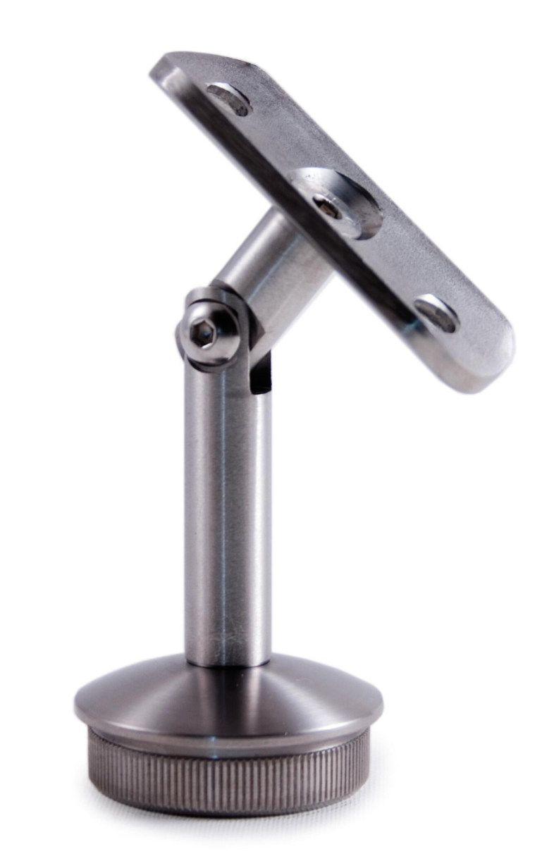 Verstellbare Wandhalterung für Edelstahlhandlauf – AISI316 satiniert