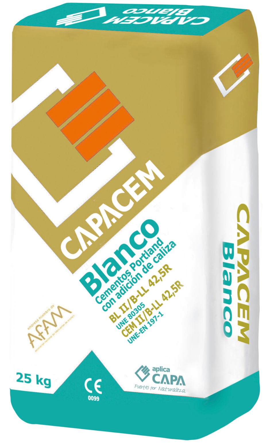 Weißer Hochleistungskalk-/Weißzement der Klasse  42,5R – 25 kg Sack