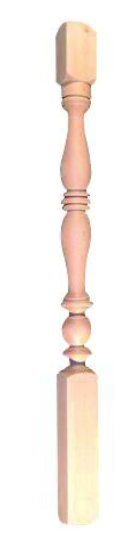 Treppenpfosten aus Buchenholz – 110 × 7 × 7 cm