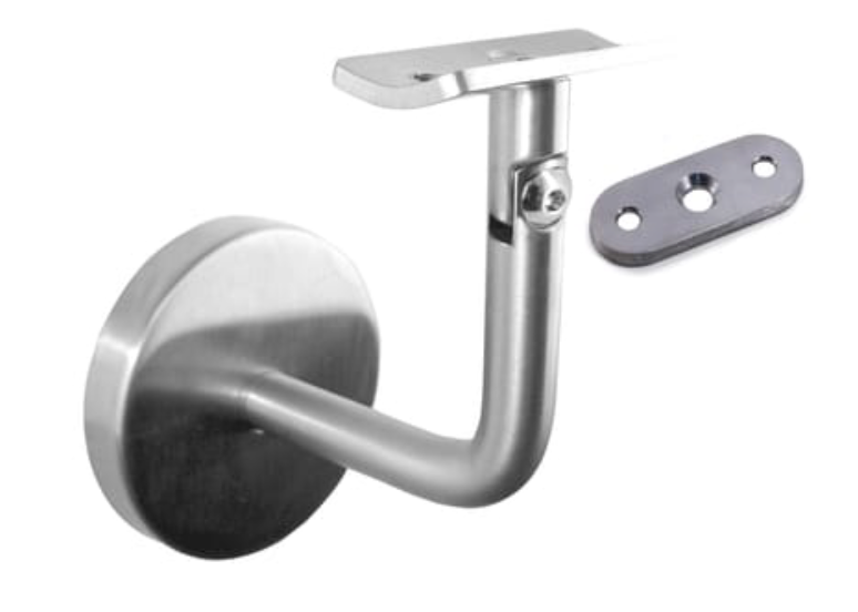 Adjustable wall bracket for handrail – Stainless steel AISI316 satin finish