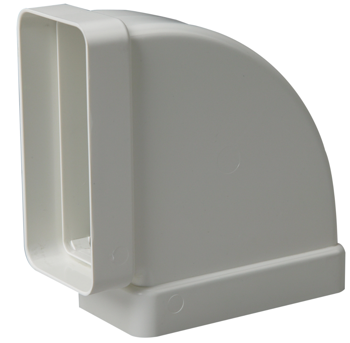 Plastic elbow 90° horizontal – 75 × 150 mm – PVC (fire retardant)