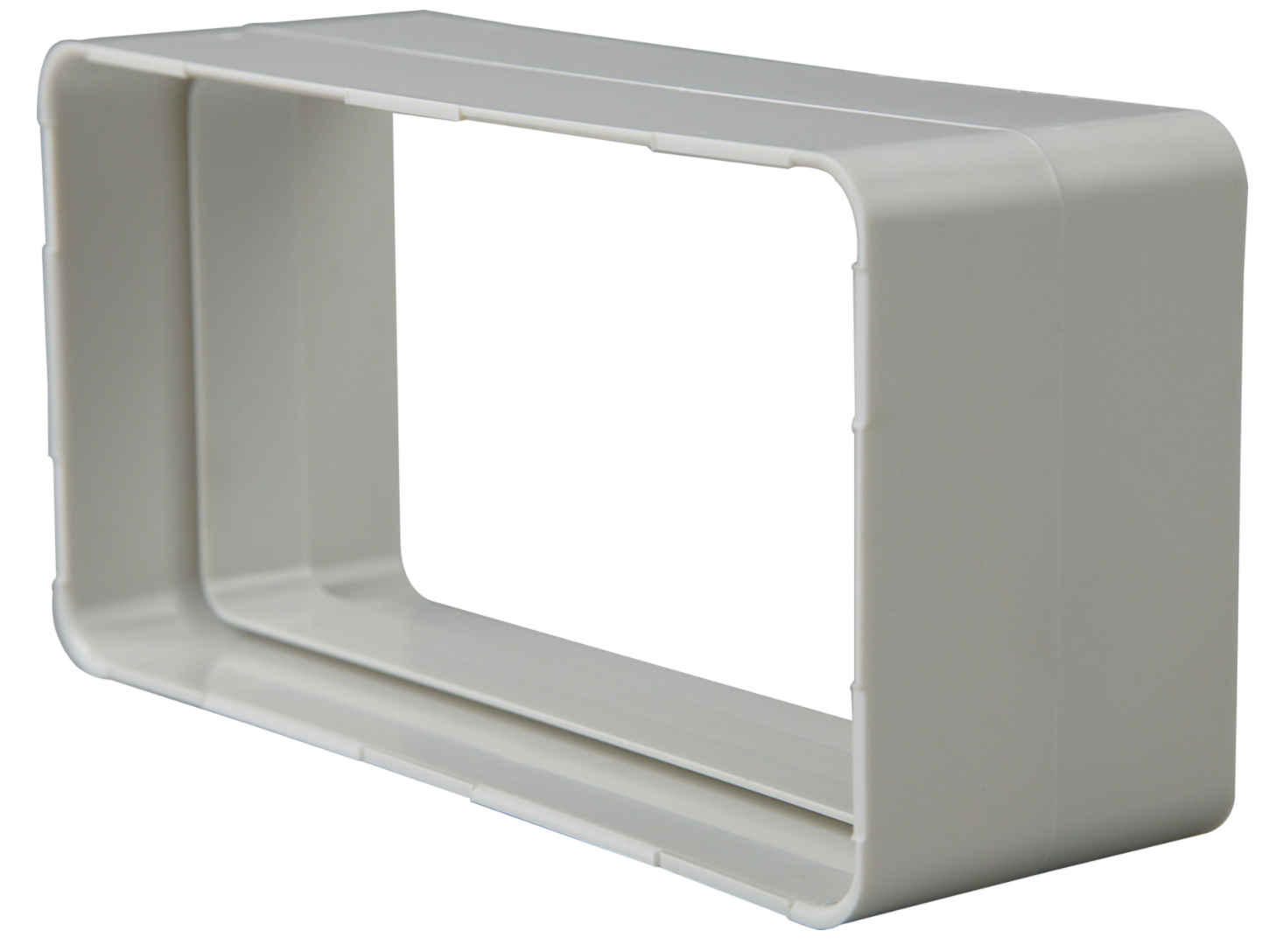 Rectangular transition piece 75 × 150 mm – PVC (fire-retardant)