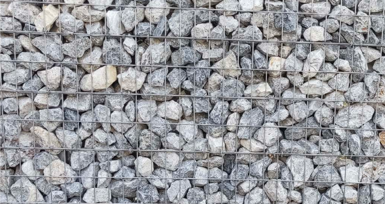 Gabion stone, light gray, 200 × 50 × 100 cm