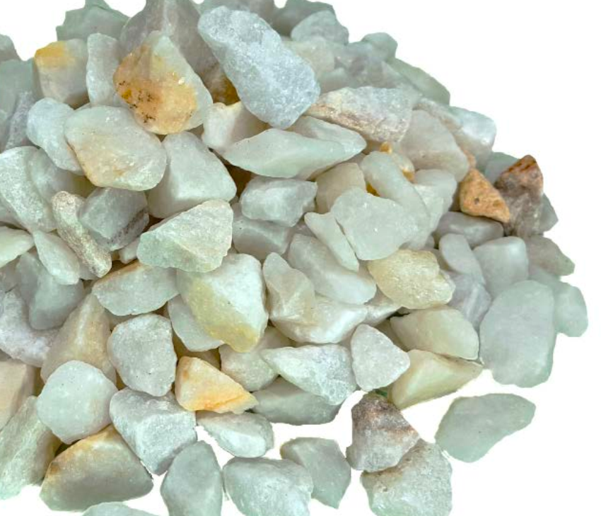 Decorative ornamental gravel White marble gravel 1,000 kg