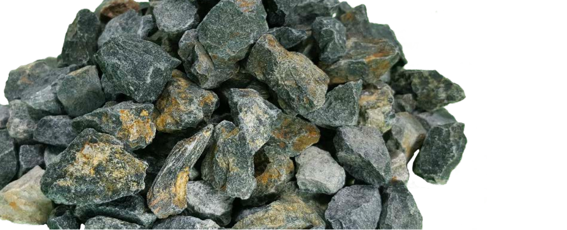 Decorative natural stone – Green 1,000 kg big bag