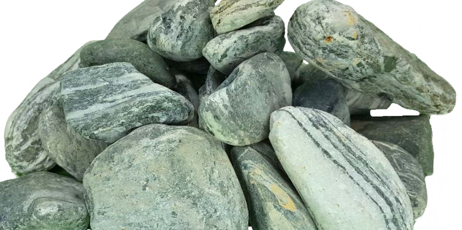 Decorative river stone Green Angel 1,200 kg