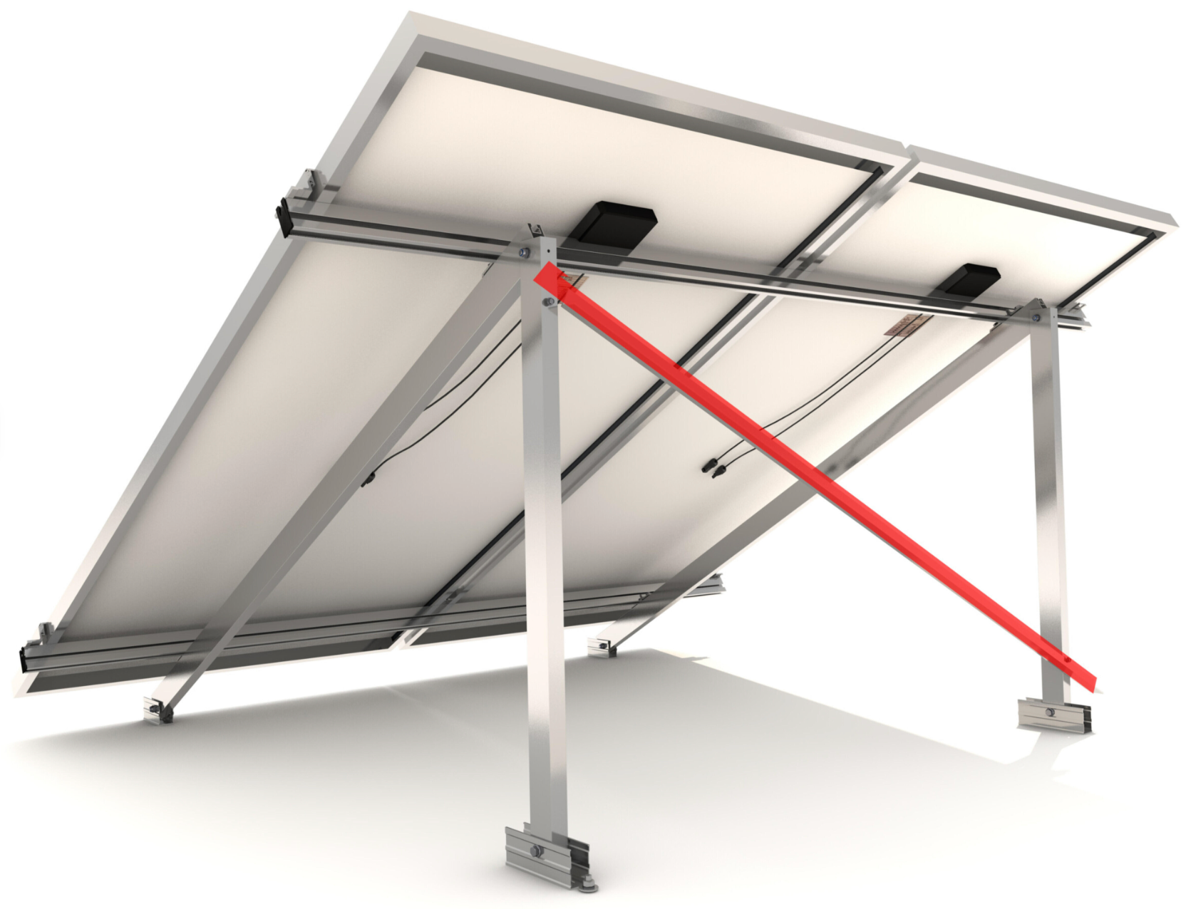 Bracing triangle S08-1900 Sunfer – aluminum support for PV mounting systems