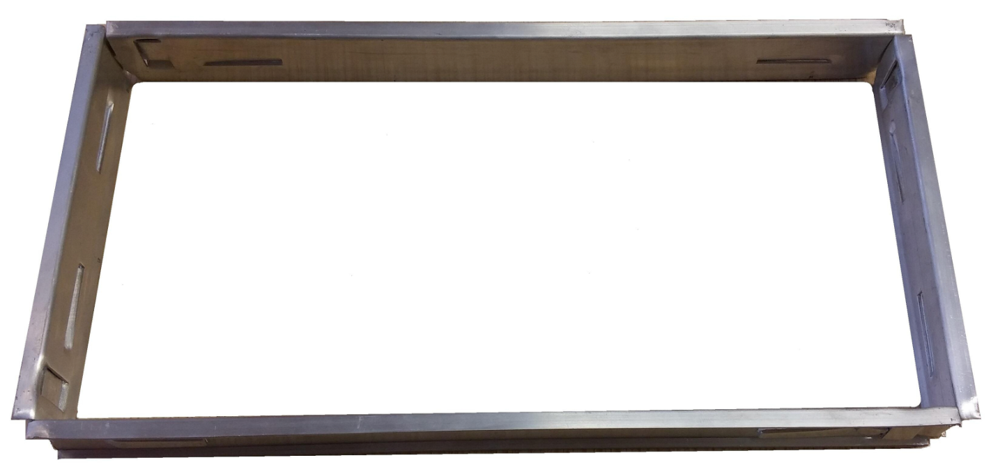 Montagerahmen Aluminium 600 mm für Lüftungsgitter