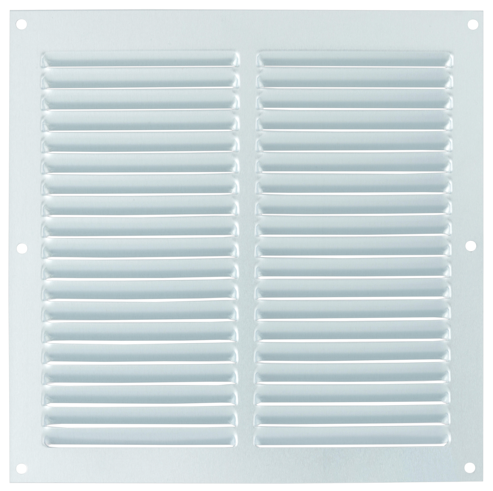 Surface-mounted ventilation grille – White aluminum – 25 × 25 cm – 0.6 mm