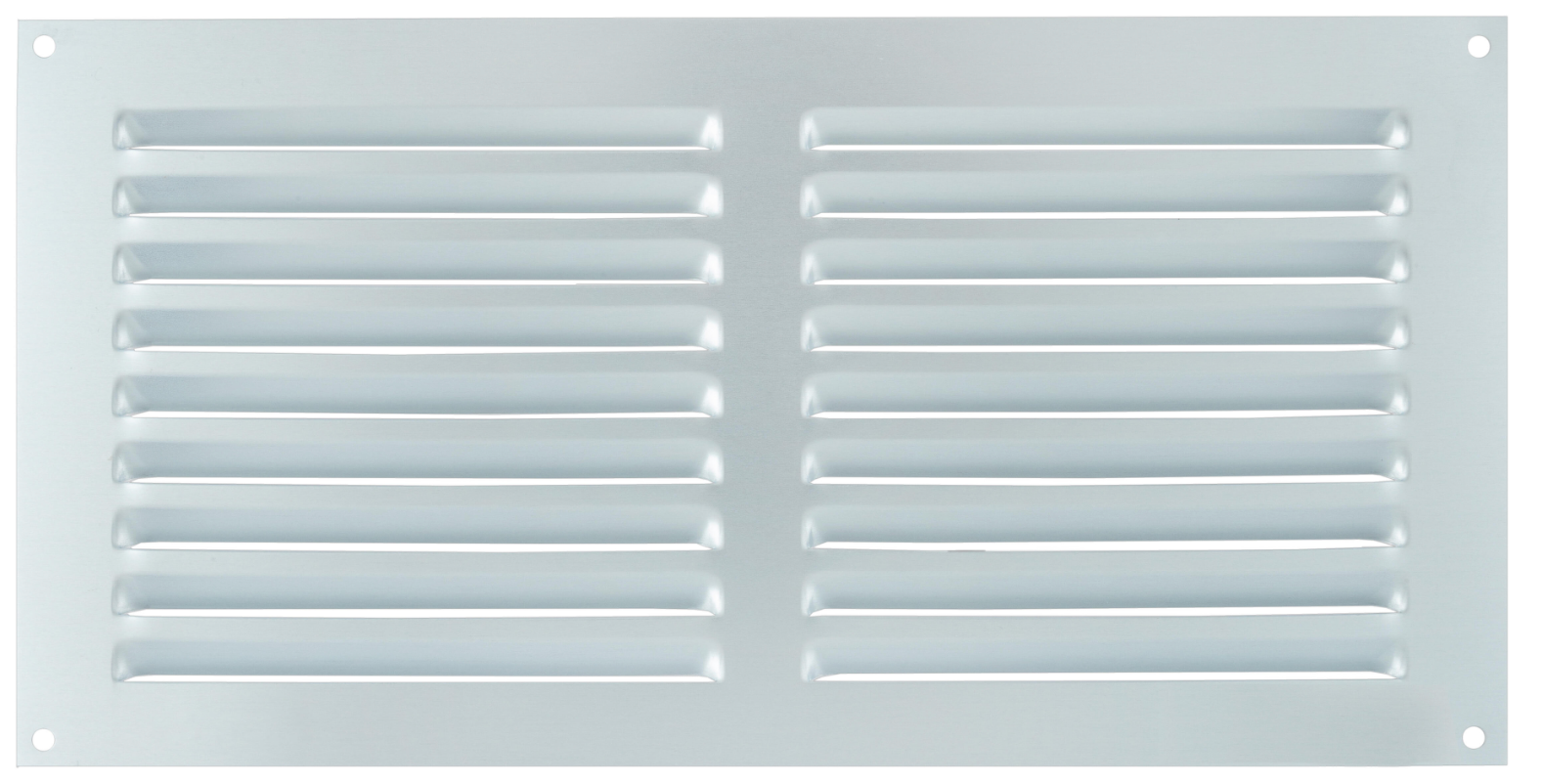 Surface-mounted ventilation grille – white aluminum – 15 × 30 cm – 0.6 mm