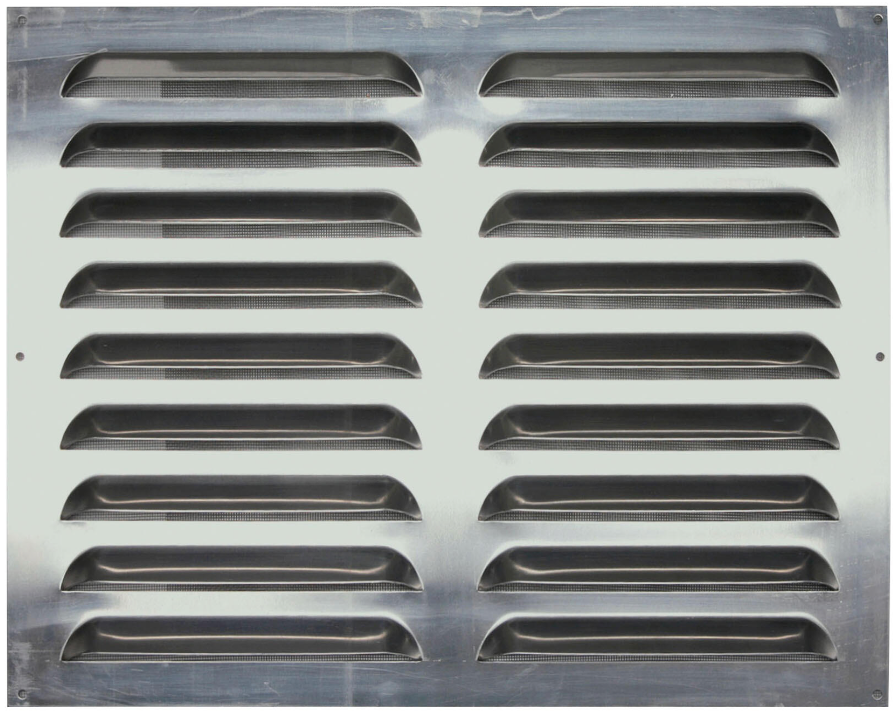 Surface-mounted ventilation grille – raw aluminum – 40 × 50 cm – 1.5 mm