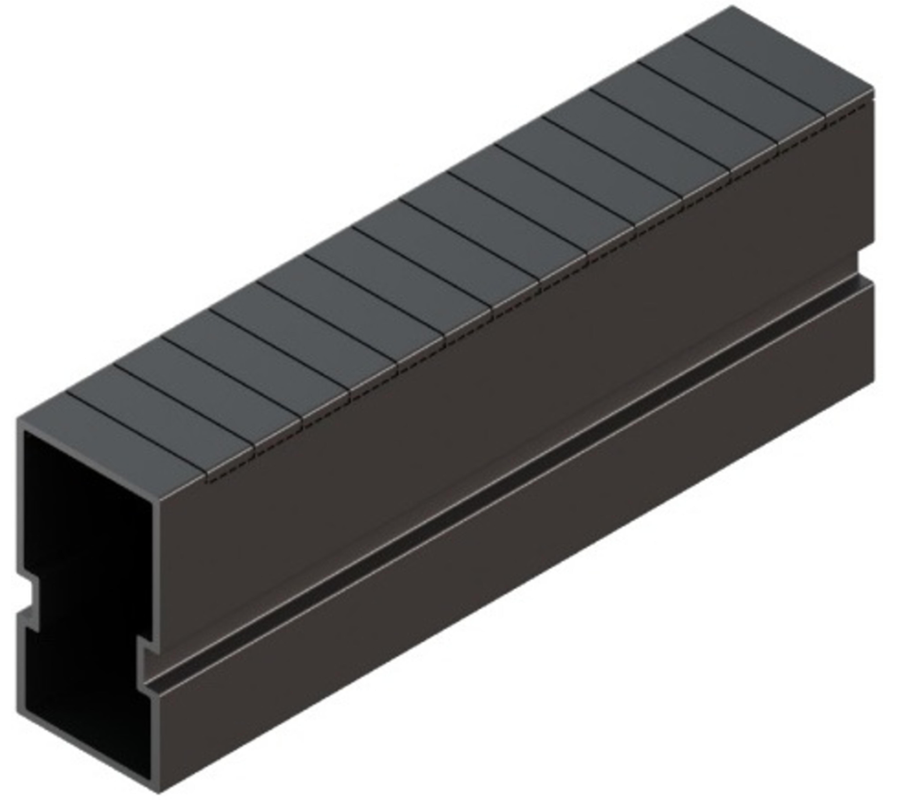 Side cover strip, black, for profile G1 Sunfer – 40 units