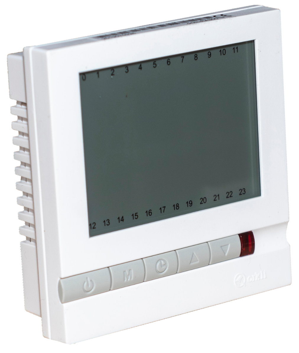 Orkli Wöchentlich programmierbarer Thermostat – Digital, Kabelgebunden, 5 °C–30 °C