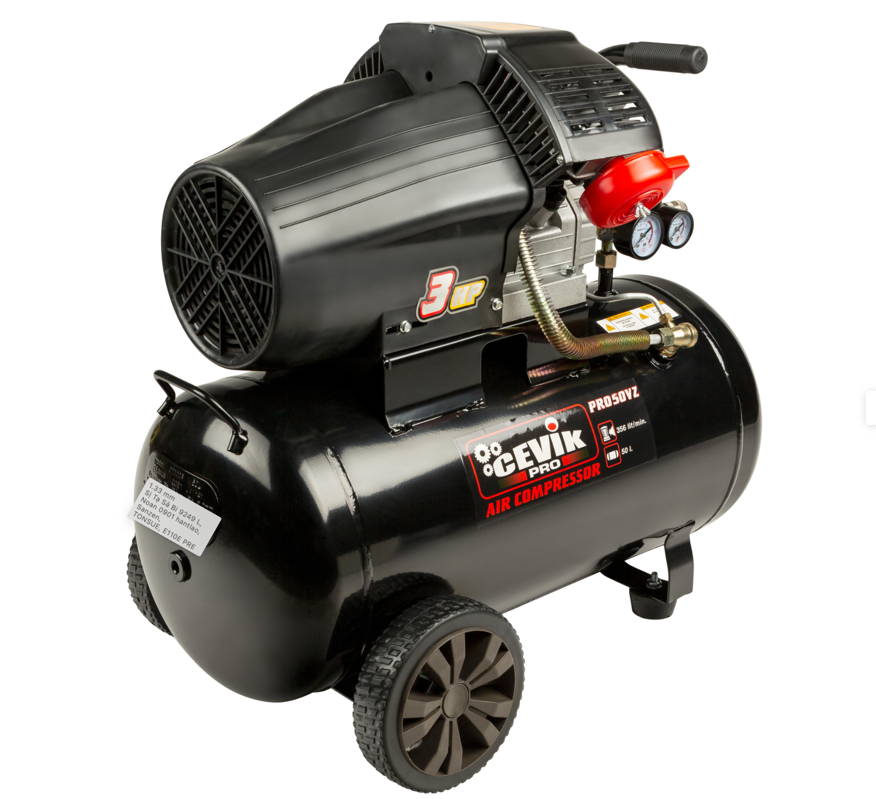 CEVIK PRO50VZ compressor – 50 L – 3 HP