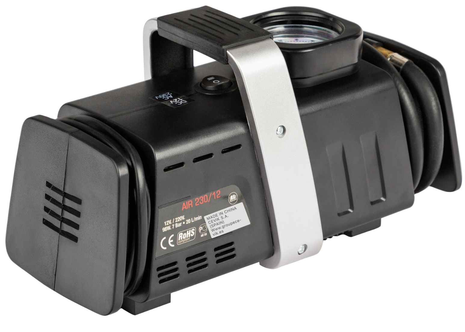 Cevik CA-AIR 230/12V mini diaphragm compressor – Portable