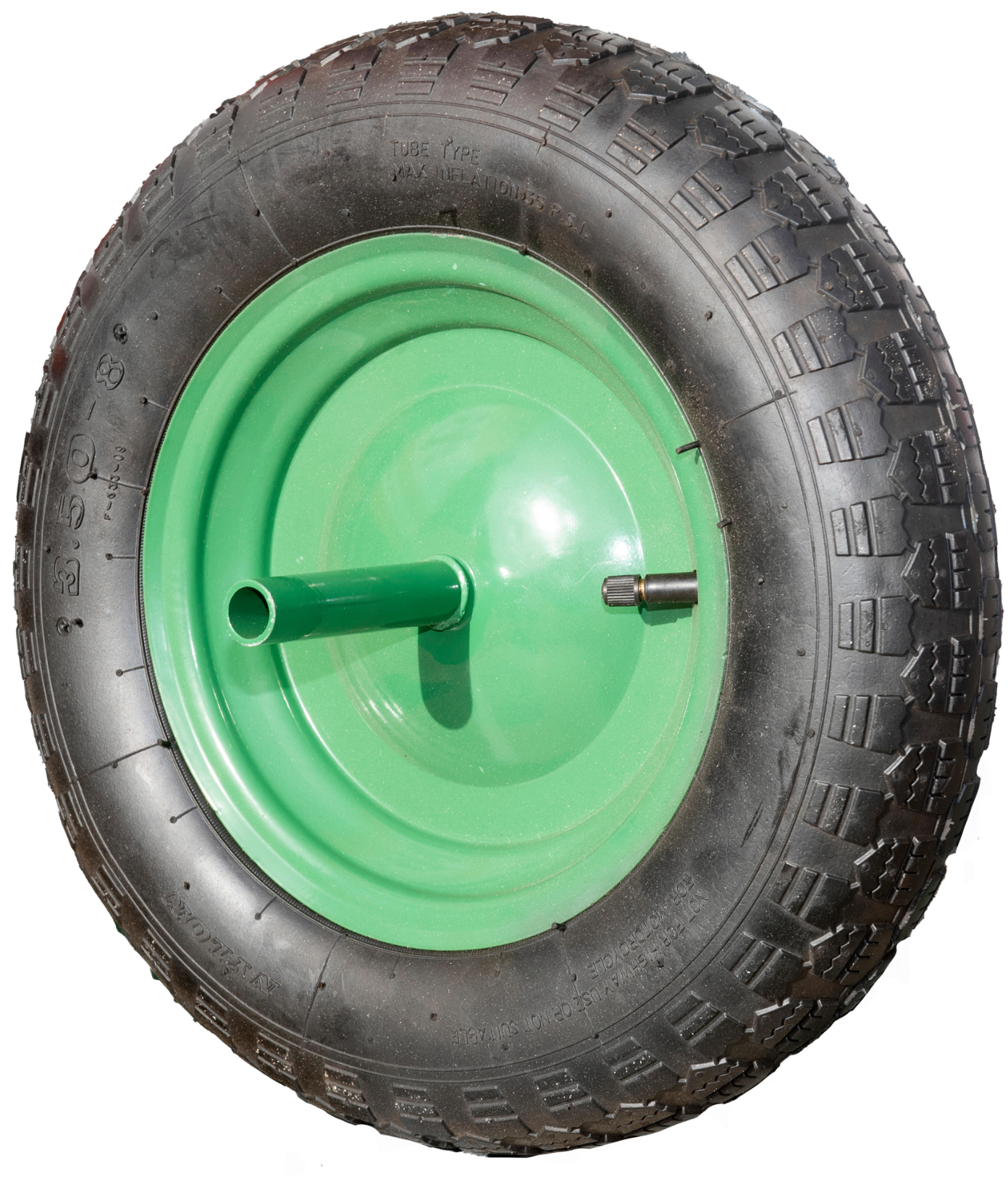Wheelbarrow wheel 350 mm pneumatic tire – load capacity 100 kg – metal rim – ALTRAD