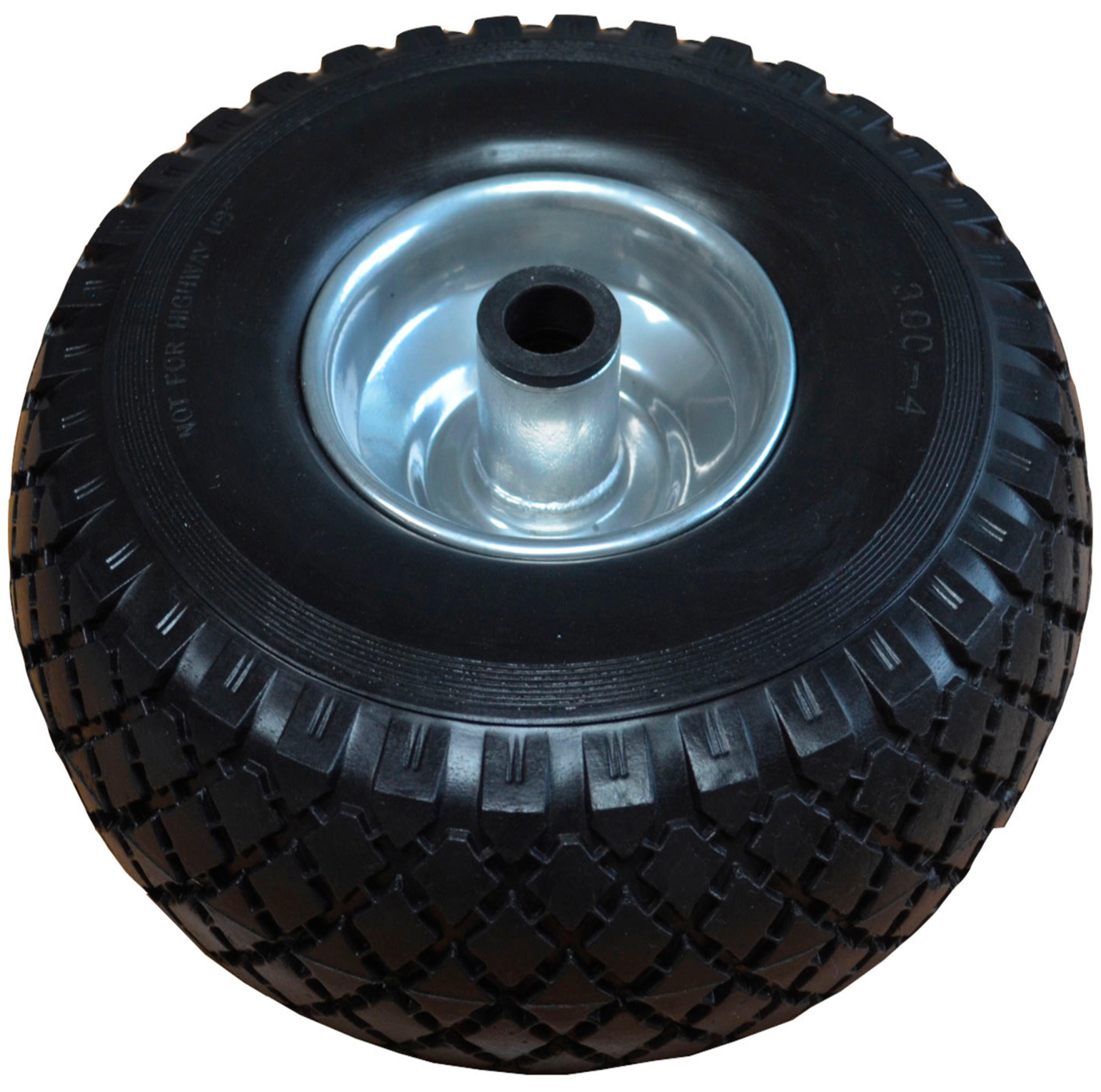 Puncture-proof wheelbarrow wheel 260 mm – load capacity 150 kg – metal rim