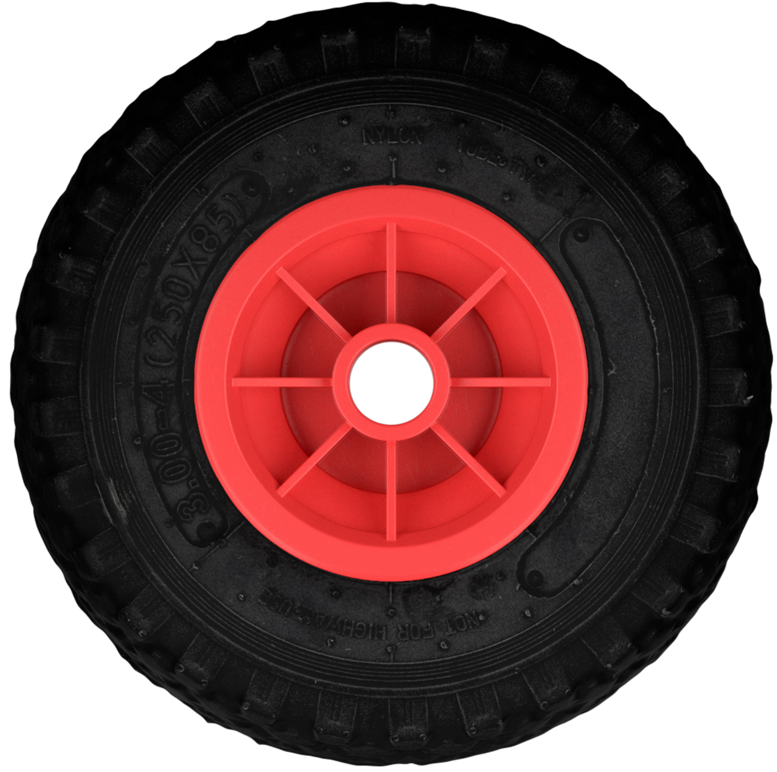 Wheelbarrow wheel 260 mm pneumatic tire – load capacity 150 kg – plastic rim