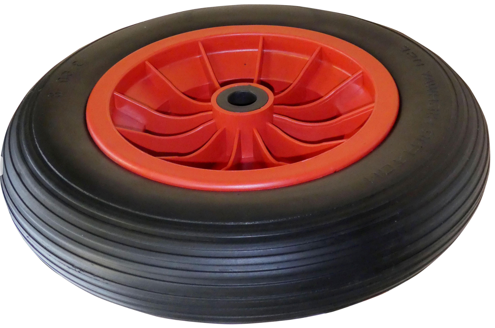 Puncture-proof wheelbarrow wheel 350 mm – load capacity 100 kg – plastic rim