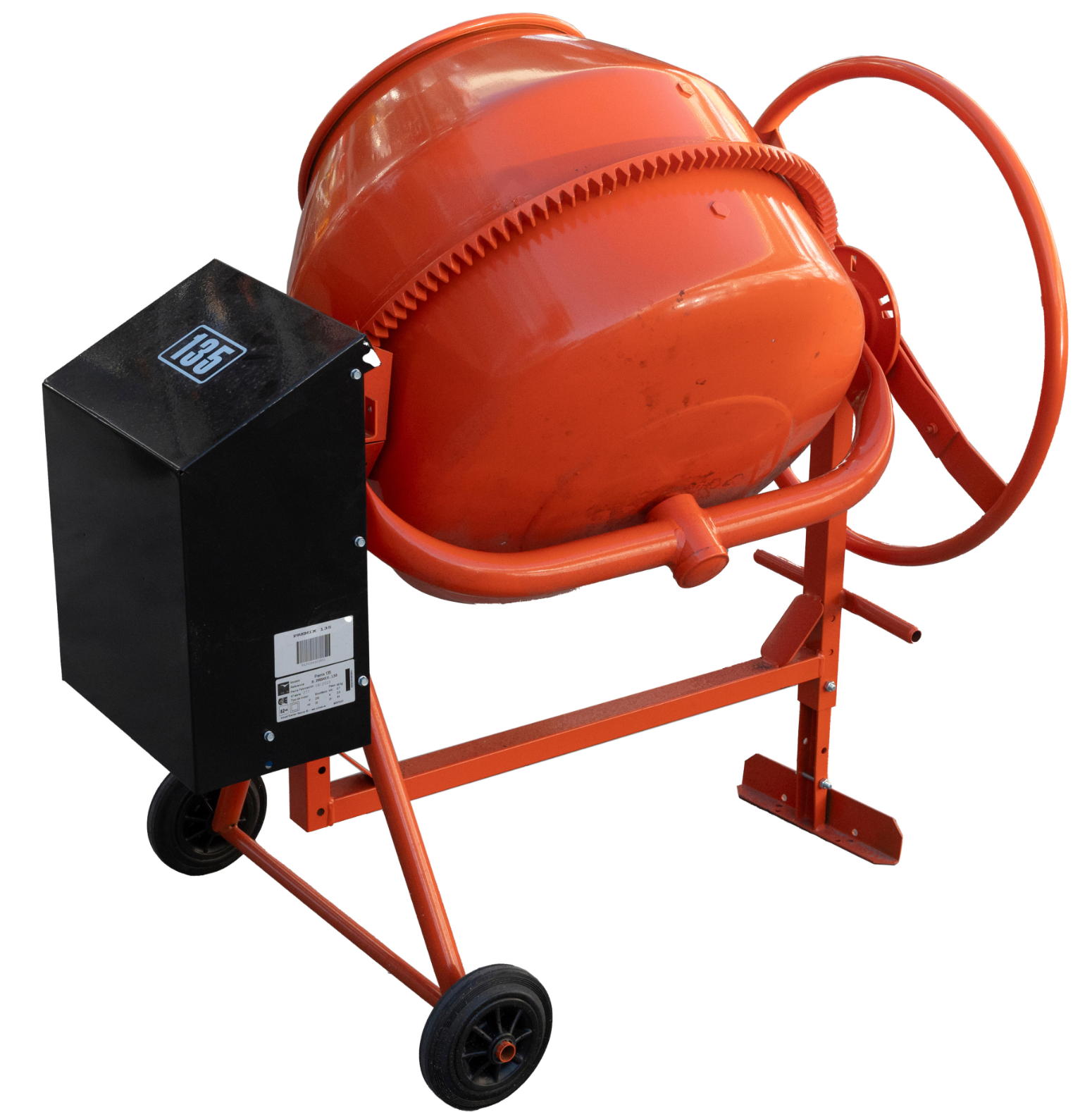 Electric concrete mixer 135 l / 0.95 kW – ALTRAD "125 l /100 l mixing capacity