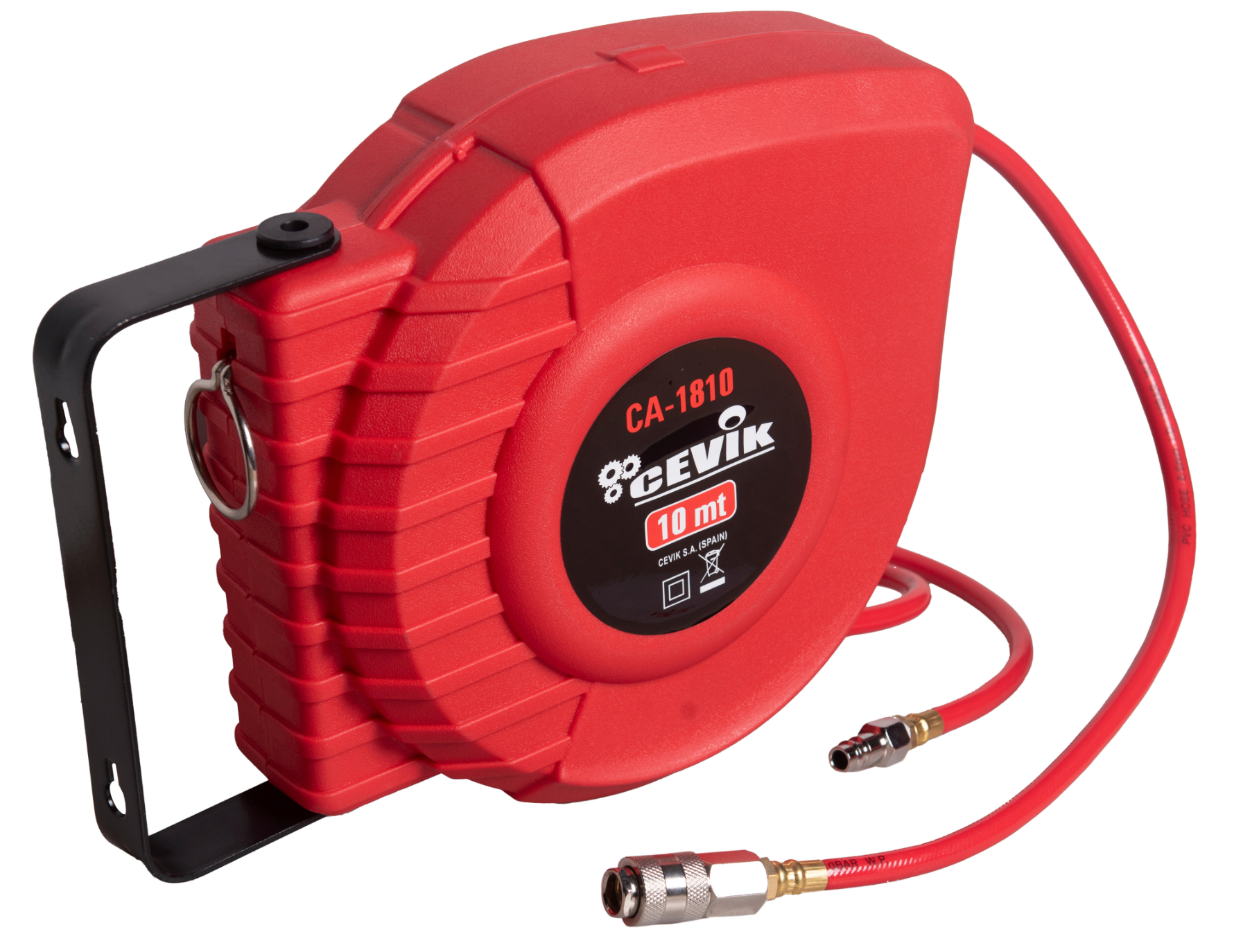 Hose reel 10 m – 12 bar compressed air | Automatic reel