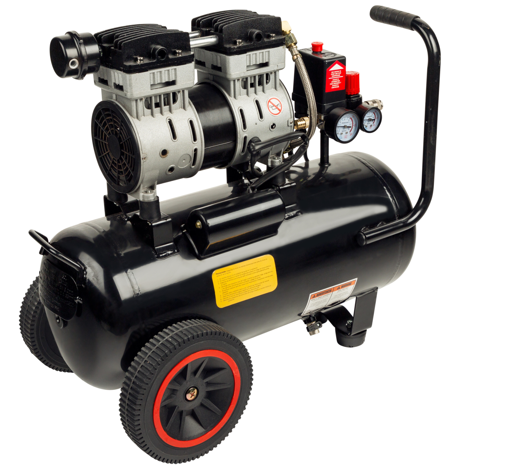 Quiet air compressor Cevik CA-PRO24 – 24 L, 1.5 HP