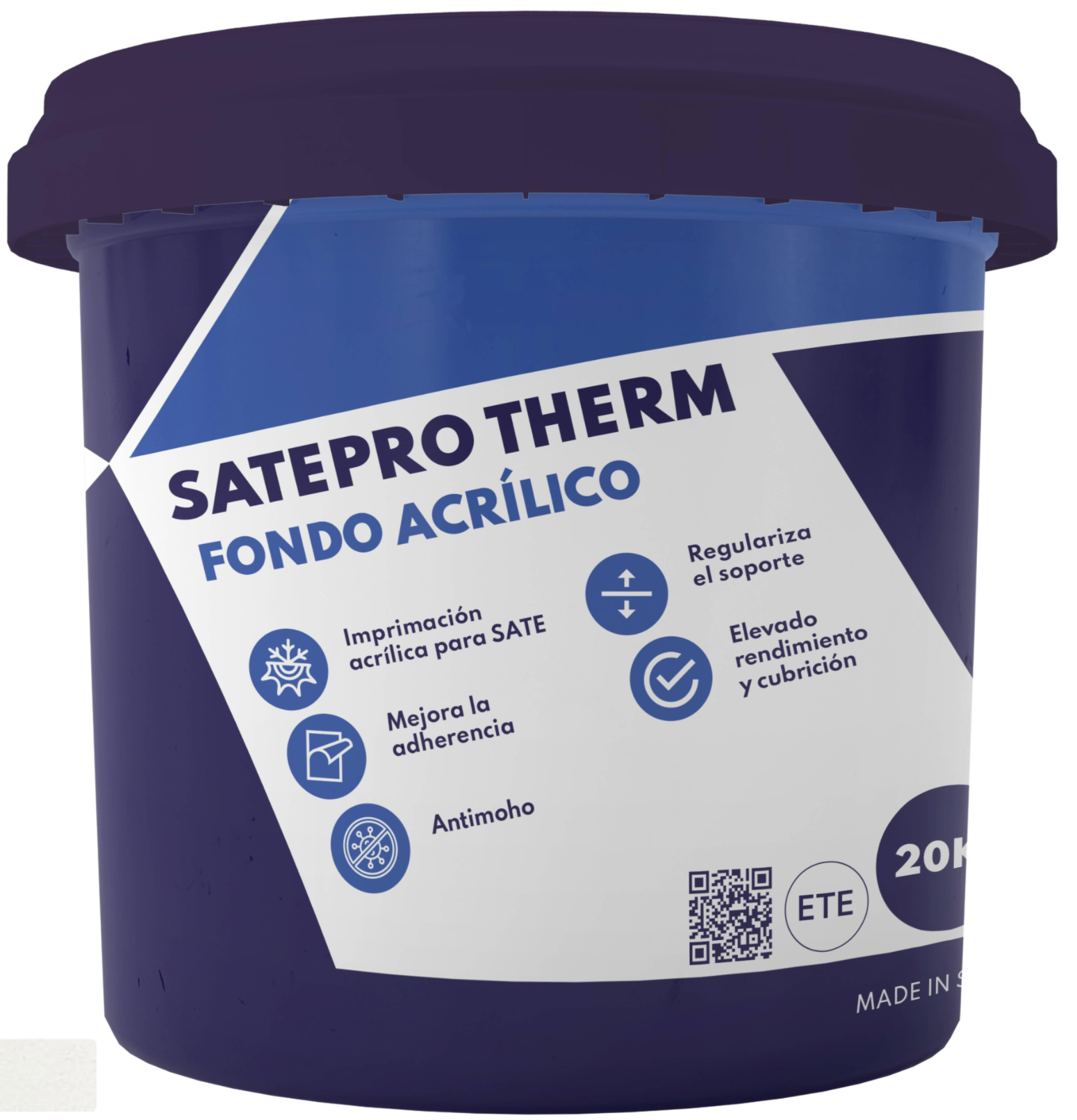 SATEPRO THERM Deep Primer – 20 kg – White – for ETICS/External Thermal Insulation Composite Systems