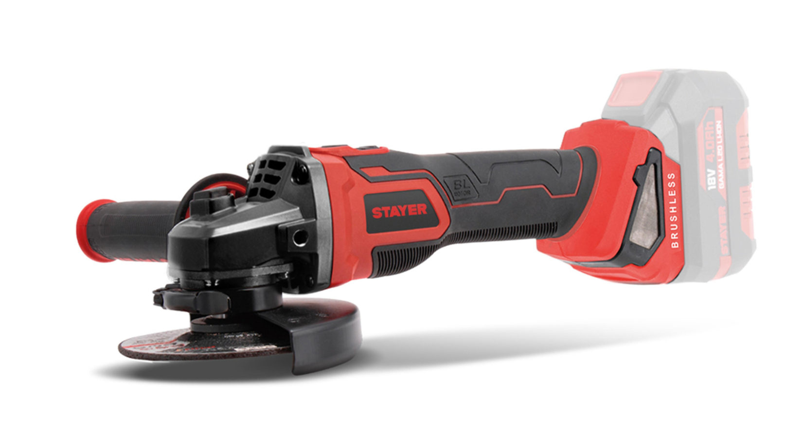 Stayer AGBX L20 cordless angle grinder – 18 V, 115 mm, brushless