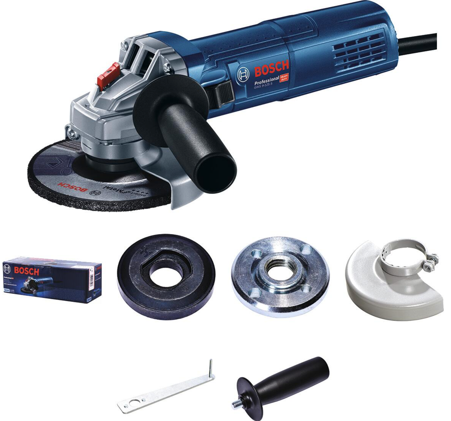 Bosch GW9-125S angle grinder – 900 W, 125 mm