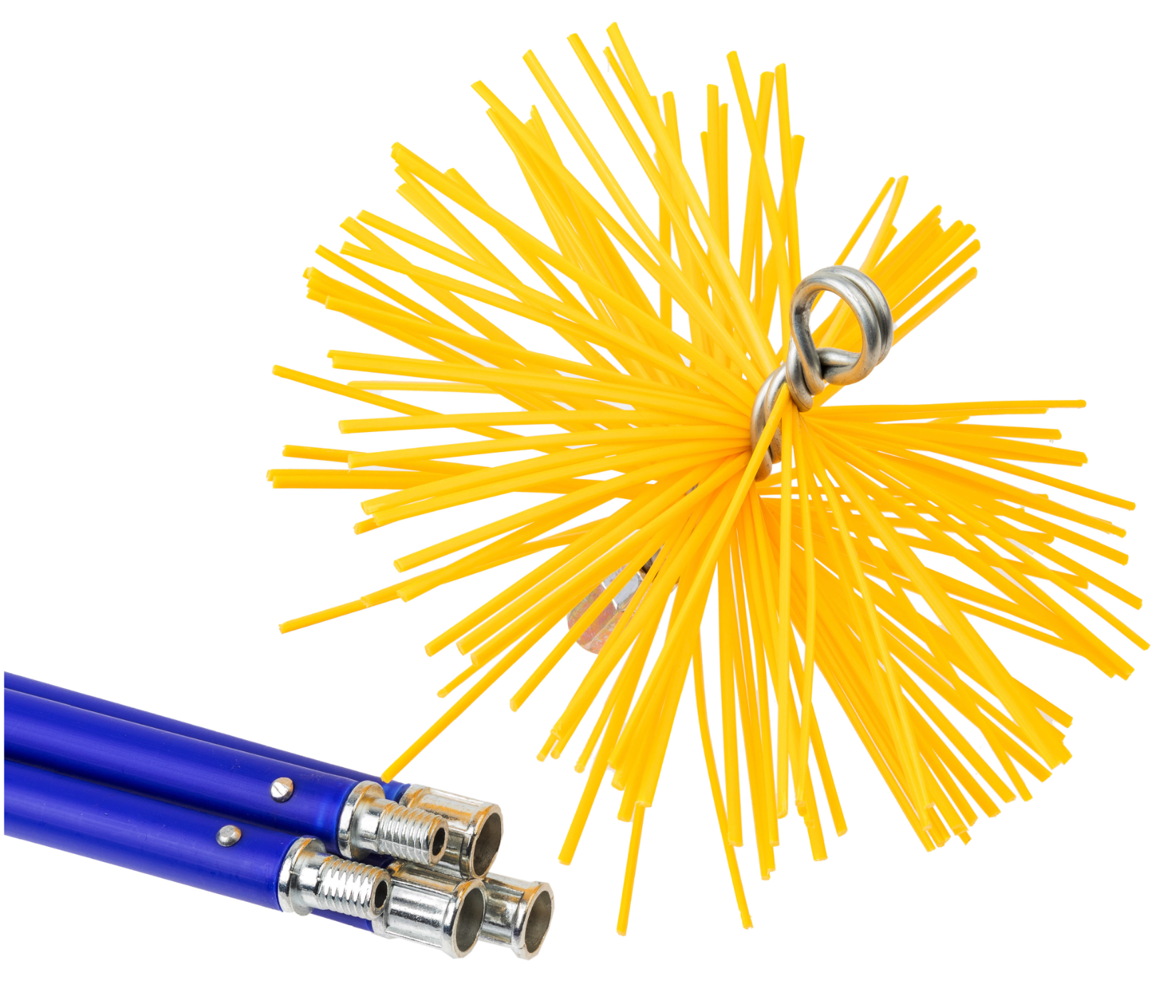 Chimney Cleaning Kit – 7 m (5 Rods) + Nylon Brush Head Ø 200 mm