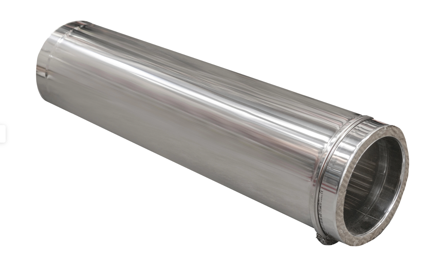 Double-Walled Stainless Steel Chimney Pipe Ø150mm, 1m Length