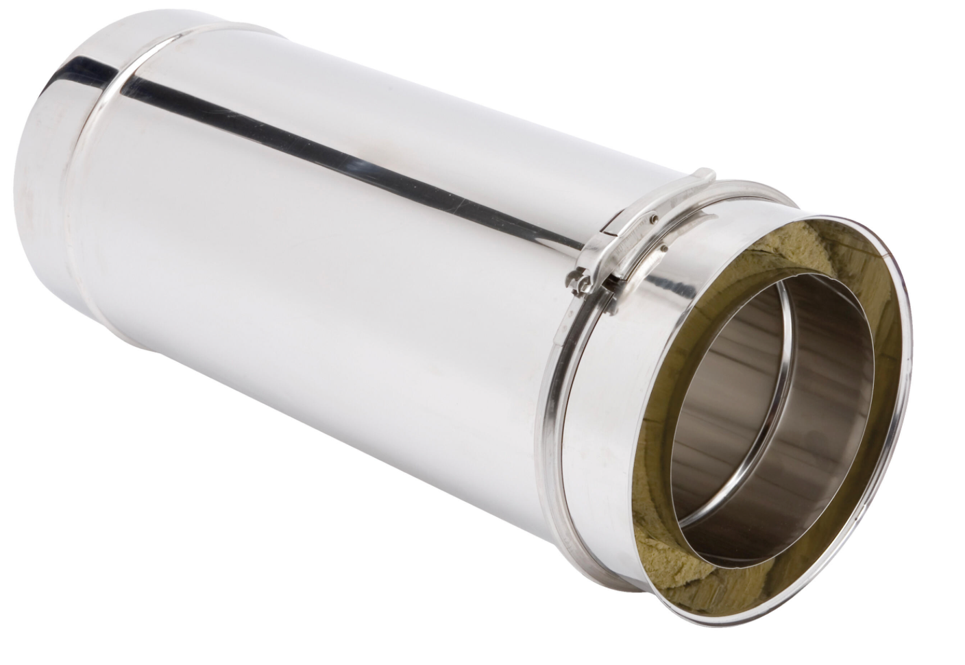 Double-Walled Stainless Steel Chimney Pipe Ø200mm, 50cm Length