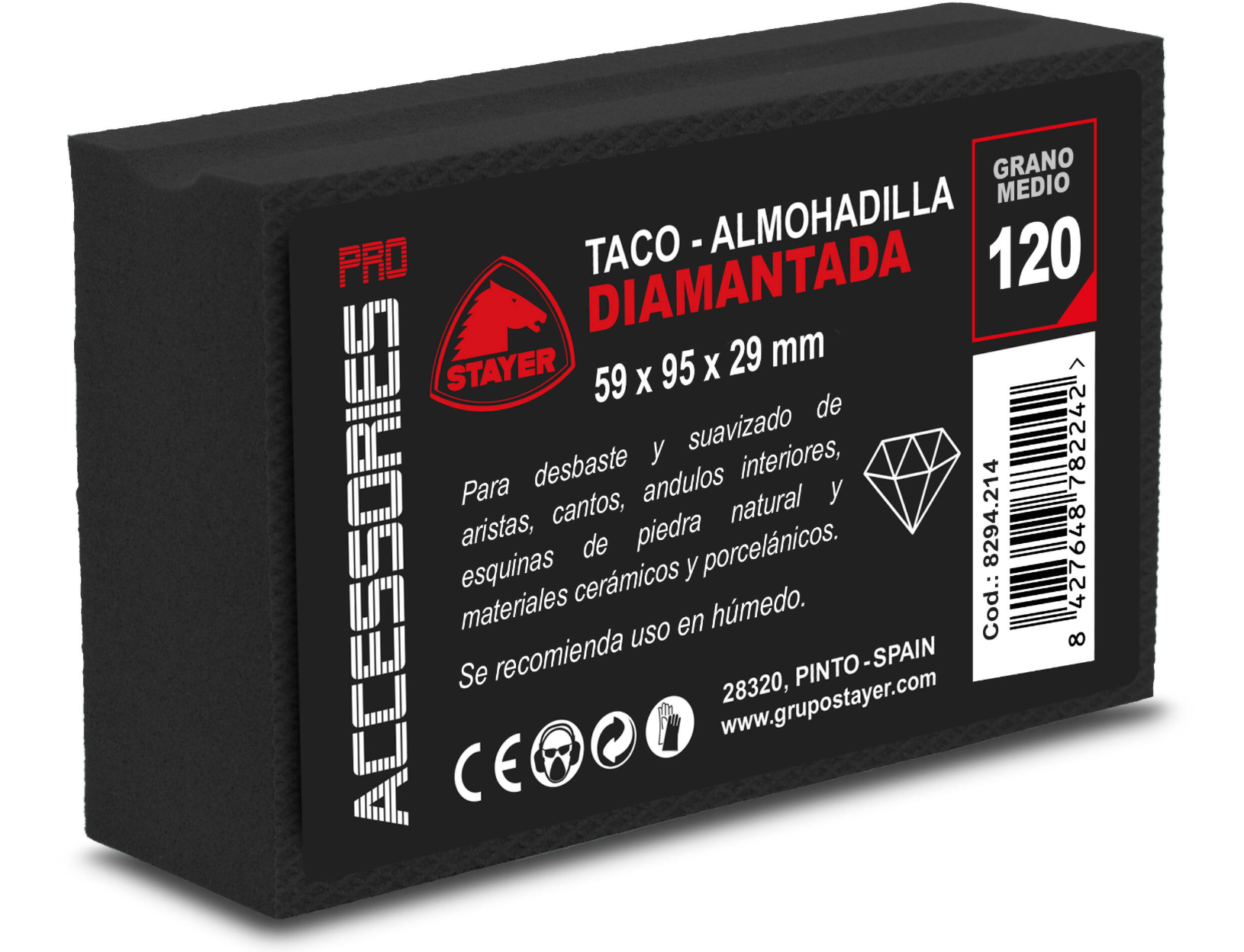 STAYER Diamond Grinding Block for Porcelain – GR120