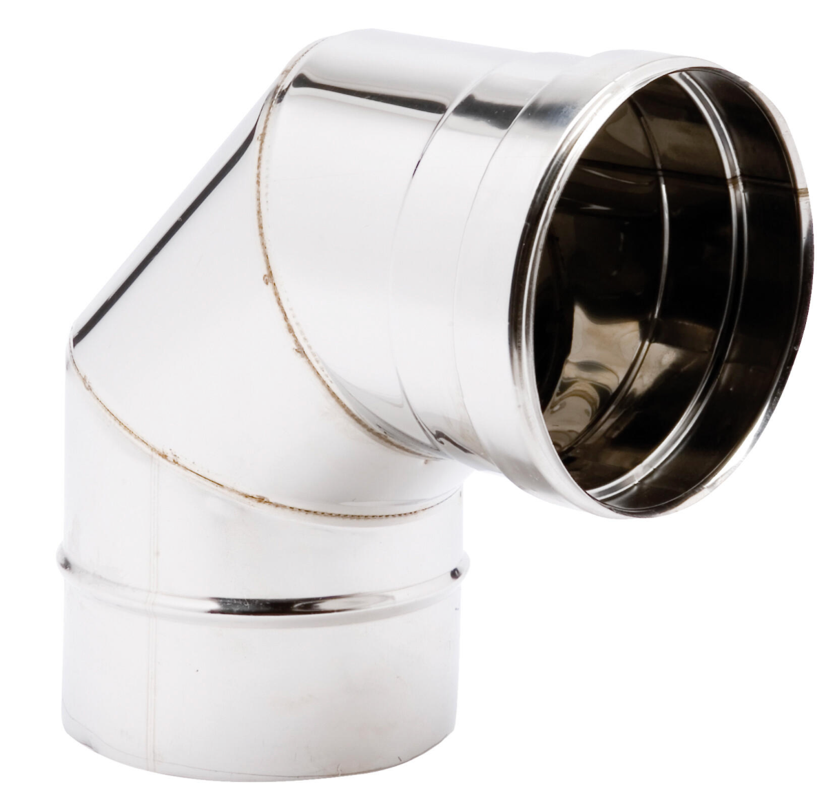 Stainless Steel Single Wall 90° Elbow Ø125 mm