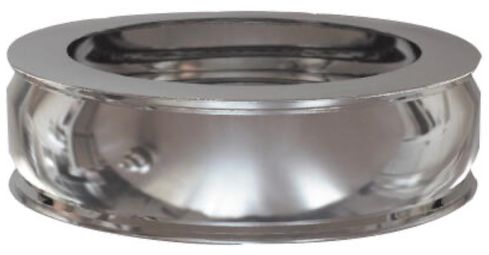 Stainless Steel Double Wall Plug with Purge Ø150mm