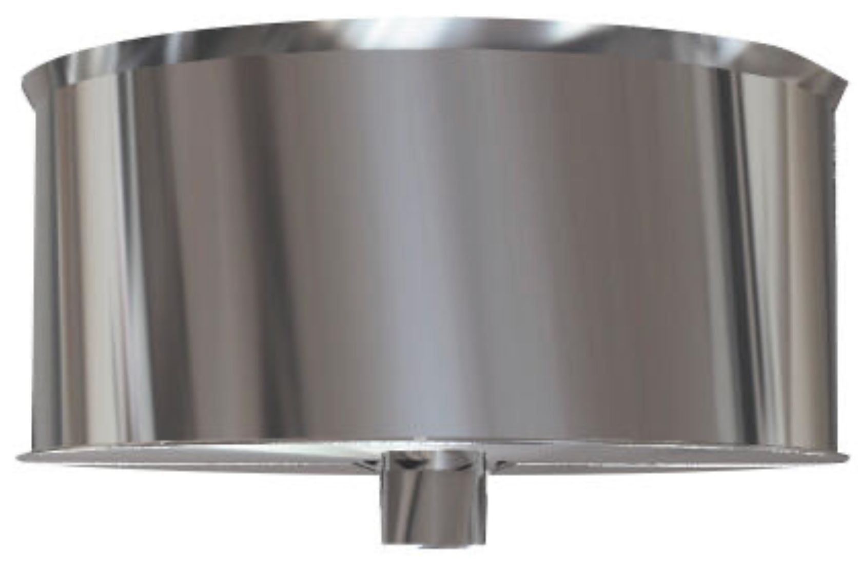 Stainless Steel Single Wall Plug with Purge Ø125mm